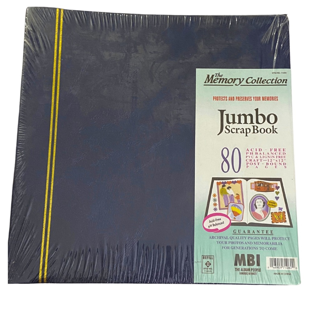 The Memory Collection Jumbo Photo Book Navy 80 Pages New in Package
